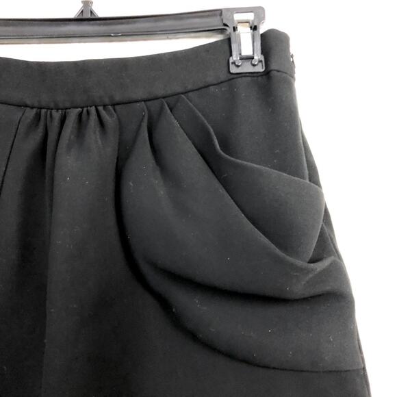 J. Crew 0 Womens Black Ruffle Bubble Mini Skirt - Picture 2 of 4
